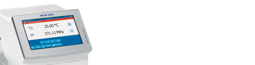 Ecran d'affichage tactile d'un DMA 1 de METTLER TOLEDO