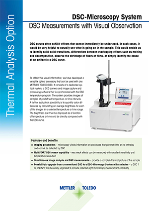Datasheet: DSC-Microscopy System