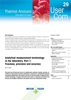 Thermal Analysis UserCom 29