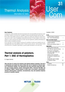 Thermal Analysis UserCom 31 