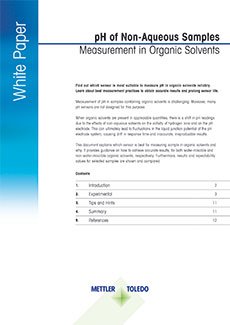 pH-Wert von organischen Lösungsmitteln