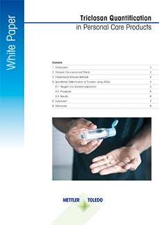 Download the free white paper to learn about reliable triclosan quantification with UV Vis spectrophotometry for safe personal care products.