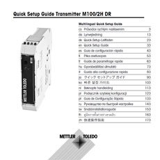 Beknopte handleiding Transmitter M100/2H DR