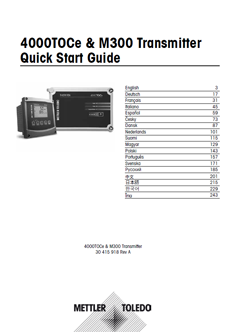 Quick Start Guide for 4000TOCe Sensor