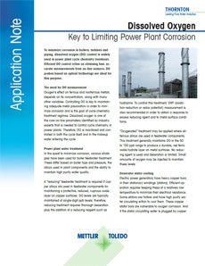 Dissolved Oxygen Key to Limiting Power Plant Corrosion
