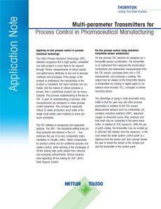 Application Note: Multi-parameter Transmitters for Process Control in Pharmaceutical Manufacturing