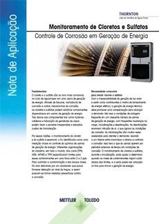 Nota de Aplicação: Monitoramento de Cloreto e Sulfato para Controle de Corrosão em Usinas de Geração de Energia