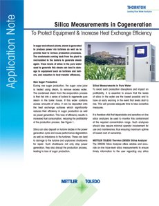 Application Note: Silica Measurements in Cogen to Protect Expensive Equipment