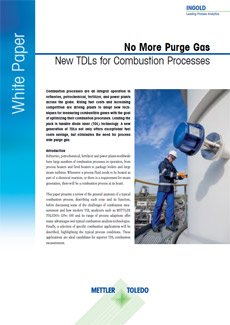 No More Purge Gas-New TDLs for Combustion Processes