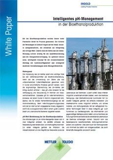 White Paper zum intelligenten pH-Management in der Bioethanolproduktion