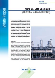 Контроль pH в процессе обессоливания сырой нефти