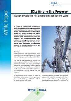 White Paper: TDLs für alle Prozesse – Gasanalysatoren mit zweifachen optischen Wegen