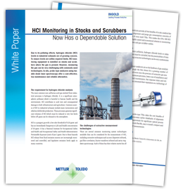White Paper: HCl Monitoring in Stacks and Scrubbers Now Has a Dependable Solution