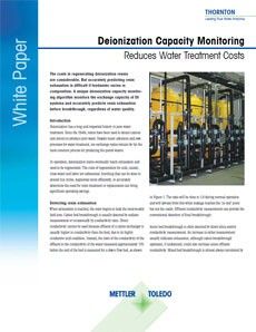 Deionization Capacity Monitoring