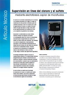 Artículo técnico: Control en línea del cloruro y el sulfato mediante la electroforesis capilar de microfluidos