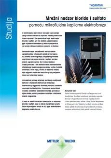 Studija: Mrežno nadziranje klorida i sulfata mikrofluid kapilarnom elektroforezom