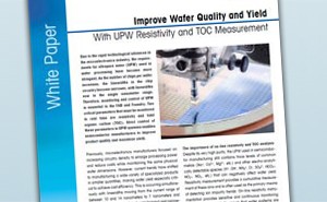 Control del agua ultrapura en la industria microelectrónica