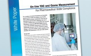 Medición en línea del COT y el ozono para aguas farmacéuticas