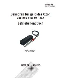 Betriebshandbuch: Sensoren für gelöstes Ozon 358-2X0 & 58 041 XXX