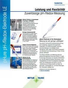 Data Sheet: pHure pH / ORP Sensor LE