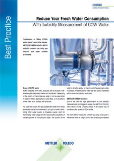 Medição de turbidez da água COW