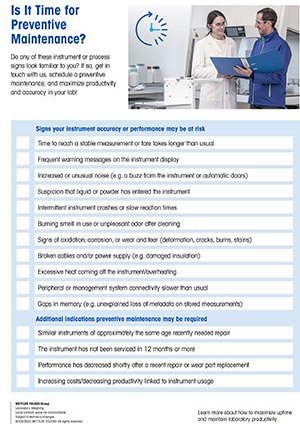 Checklist: manutenzione preventiva di bilance e strumenti di pesata