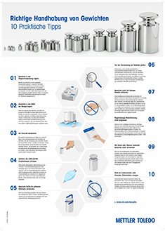 Poster pour le laboratoire : 10 conseils pratiques pour manipuler correctement les poids de contrôle