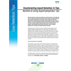 Counteracting Liquid Retention in Tips Benefits of Using Low Retention Tips 