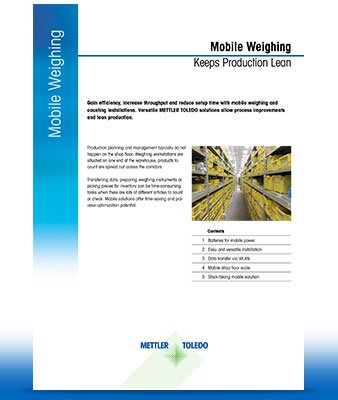 Mobile Weighing Application Note