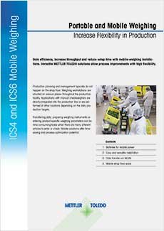 Application Note: Mobile Weighing
