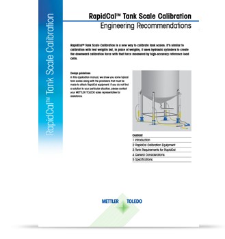 Kalibrace váhových zásobníků pomocí technologie RapidCal