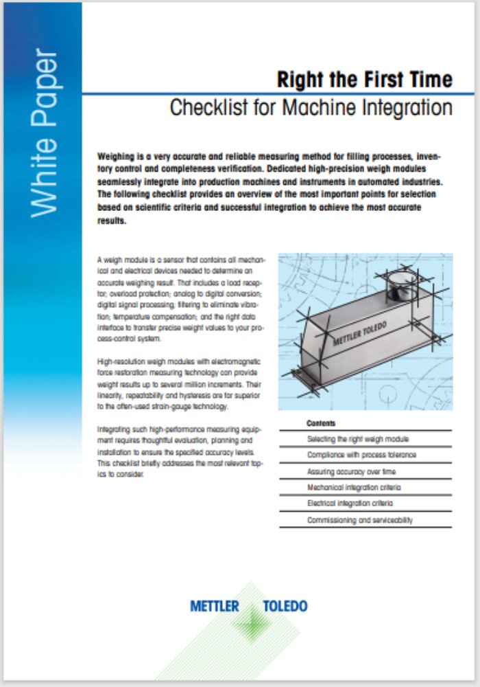 Checklist for Machine Integration White Paper Cover