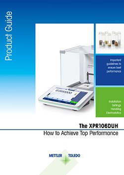 Guide de produits: Balance d'analyse XPR106DUH