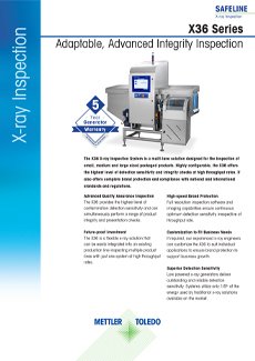 Ficha técnica del sistema de inspección por rayos X X36 | Descarga gratuita