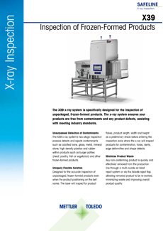 Fiche technique du système d'inspection par rayons X X39 | Téléchargement gratuit