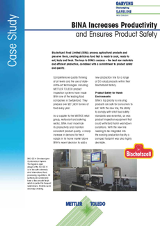 BINA Increases Productivity and Ensures Product Safety