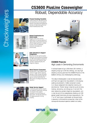 Checkweighers for High / Heavy Loads