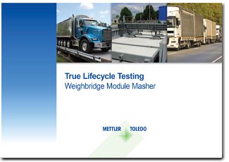 اختبار دورة الحياة الحقيقية : اختبار Masher لوحدة ميزان الشاحنات